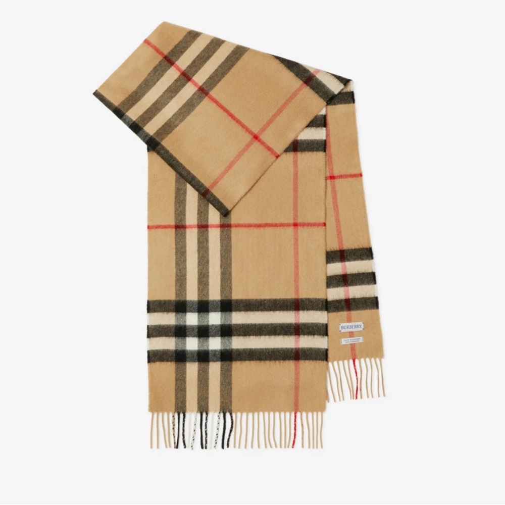 Burberry Check Cashmere Scarf